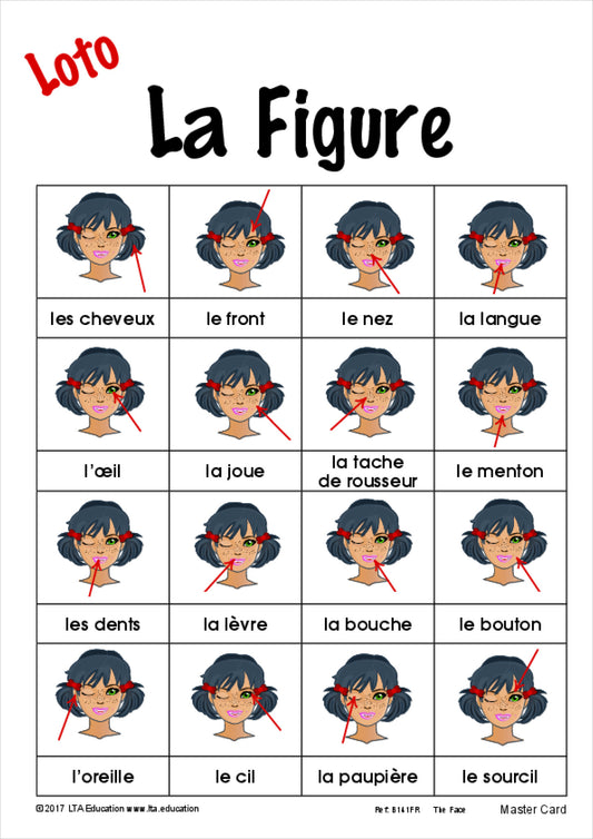 'The Face' Bingo Game