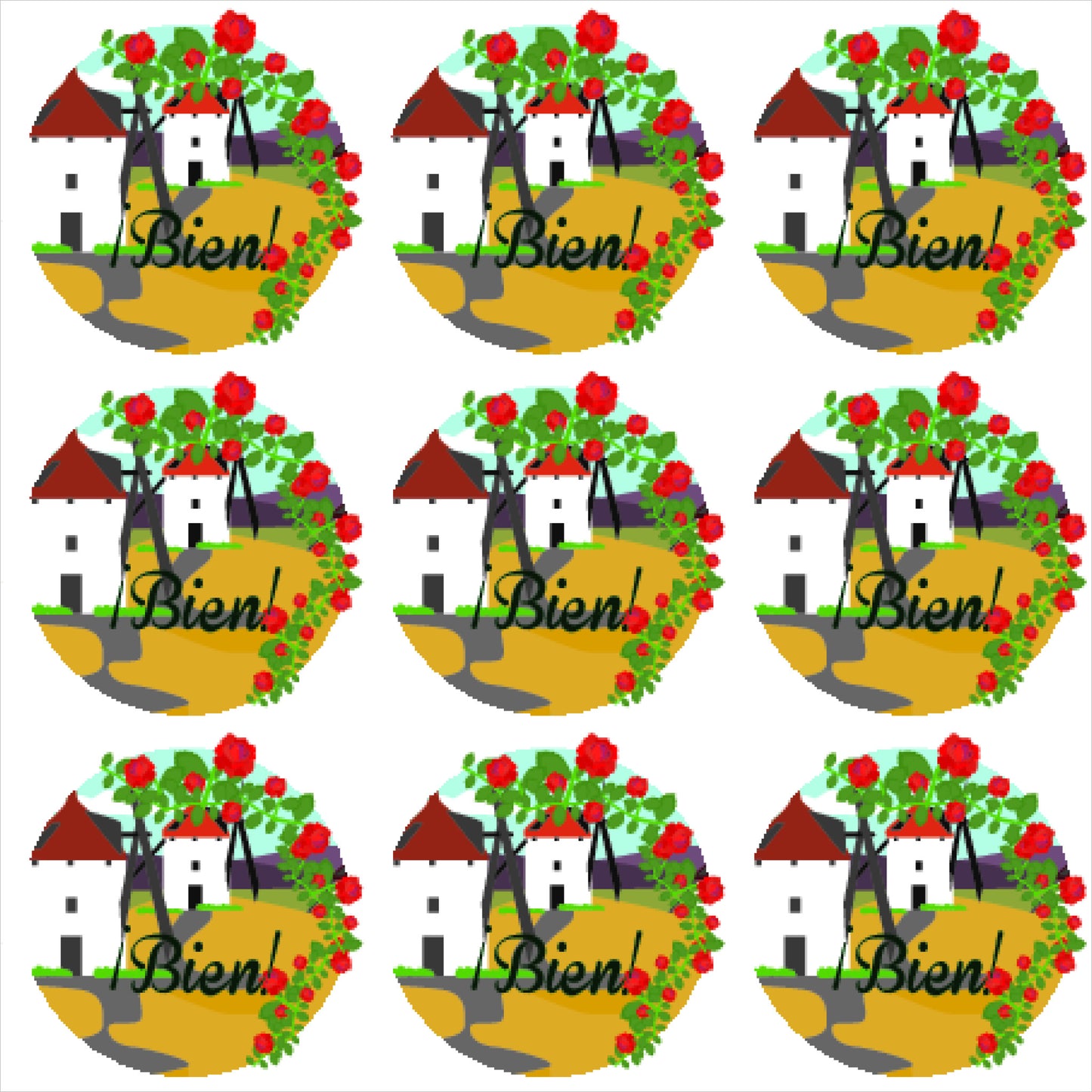 Country Scene Badge