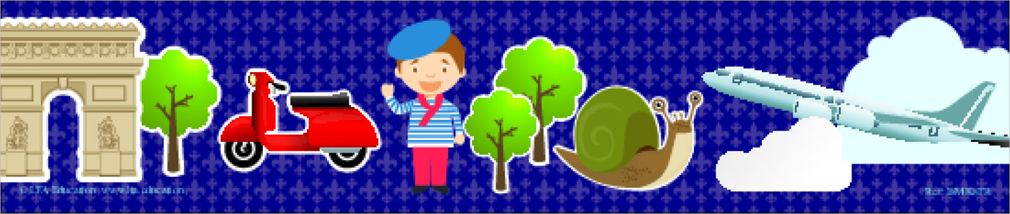 French Icons Bookmark 8 Pack