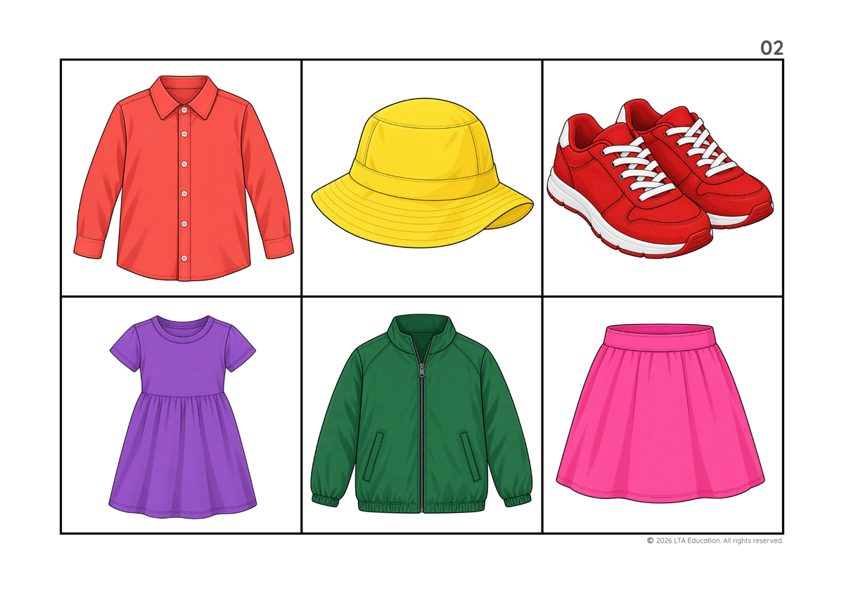 Clothes Bingo Game