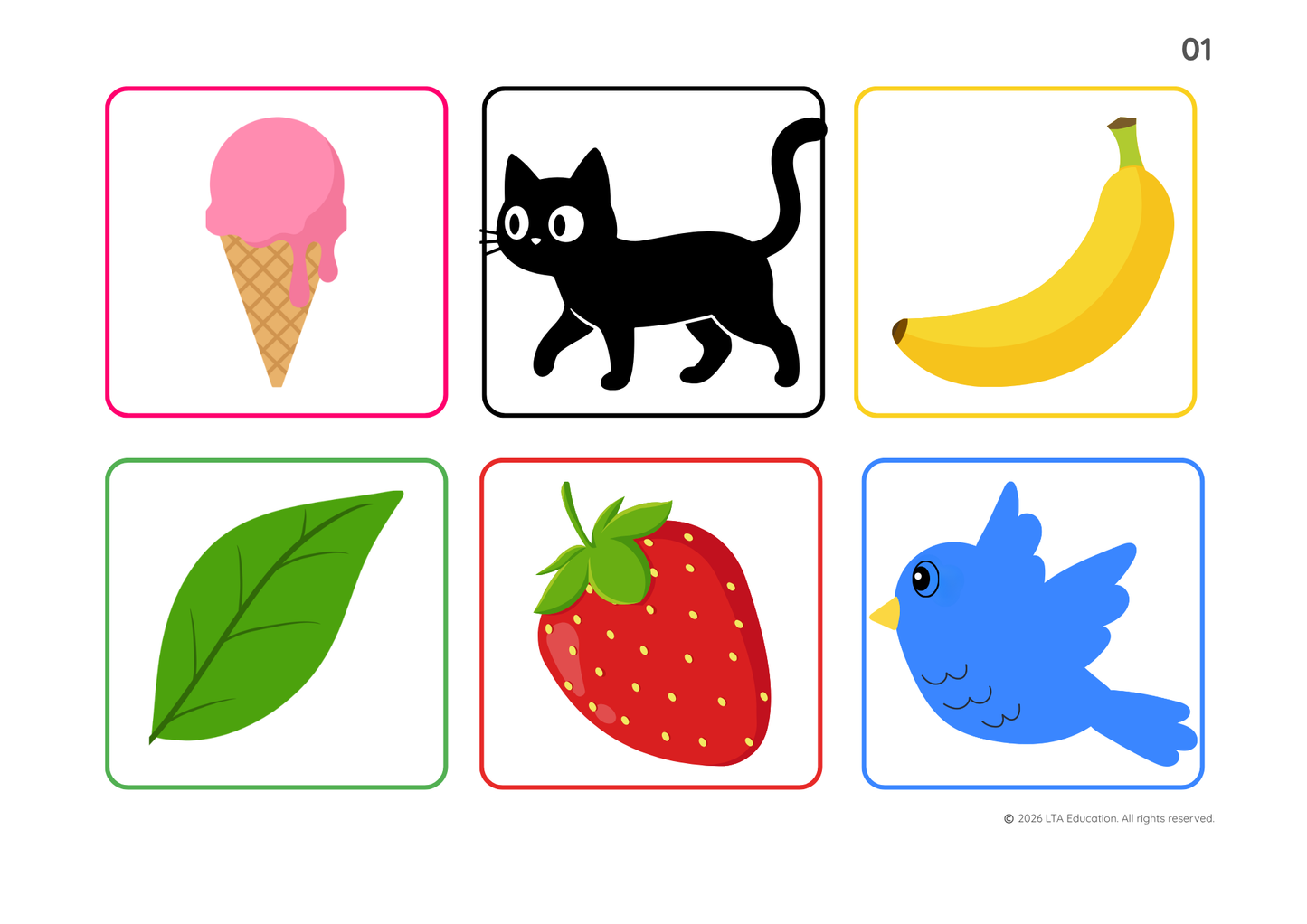 Colours Bingo Game
