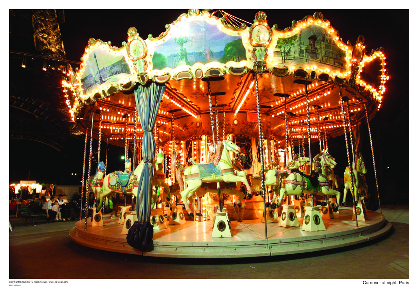 Carousel at night, Paris