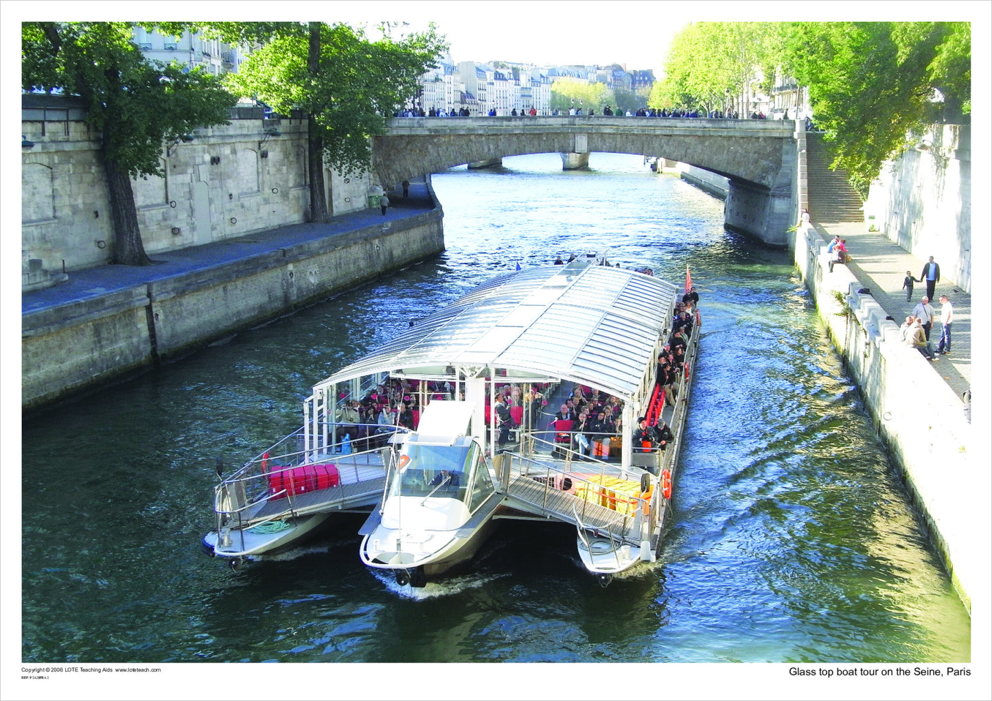 Glass top boat tour on the Seine, Paris