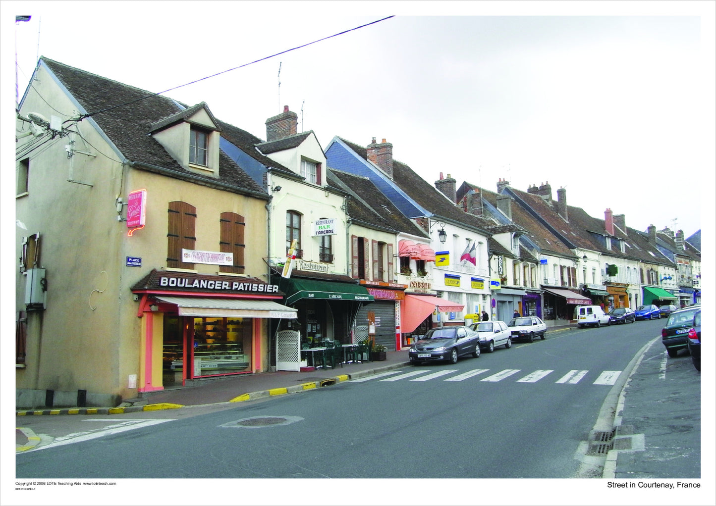 Street in Courtenay, France