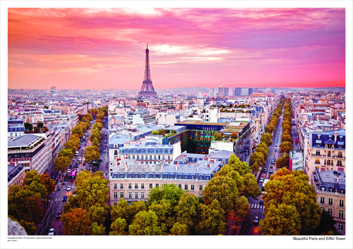 Beautiful Paris and Eiffel Tower