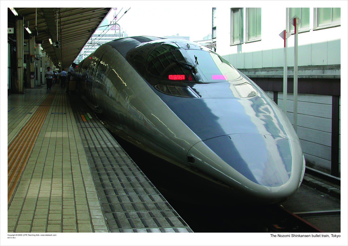 The Nozomi Shinkansen bullet train, Tokyo