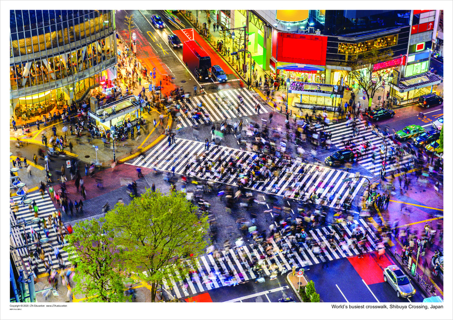 Worlds busiest crosswalk, Shibuya Crossing