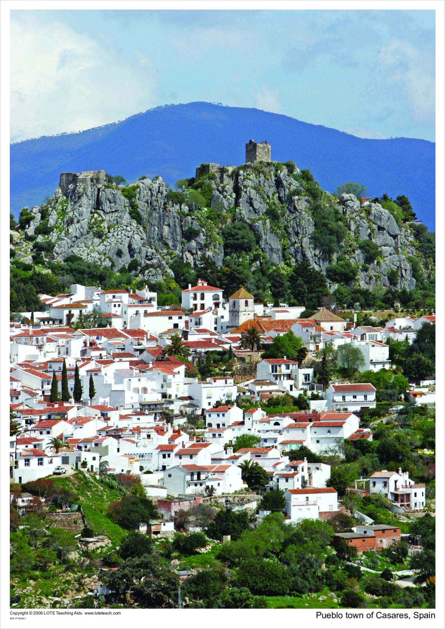 Pueblo town of Casares, Spain