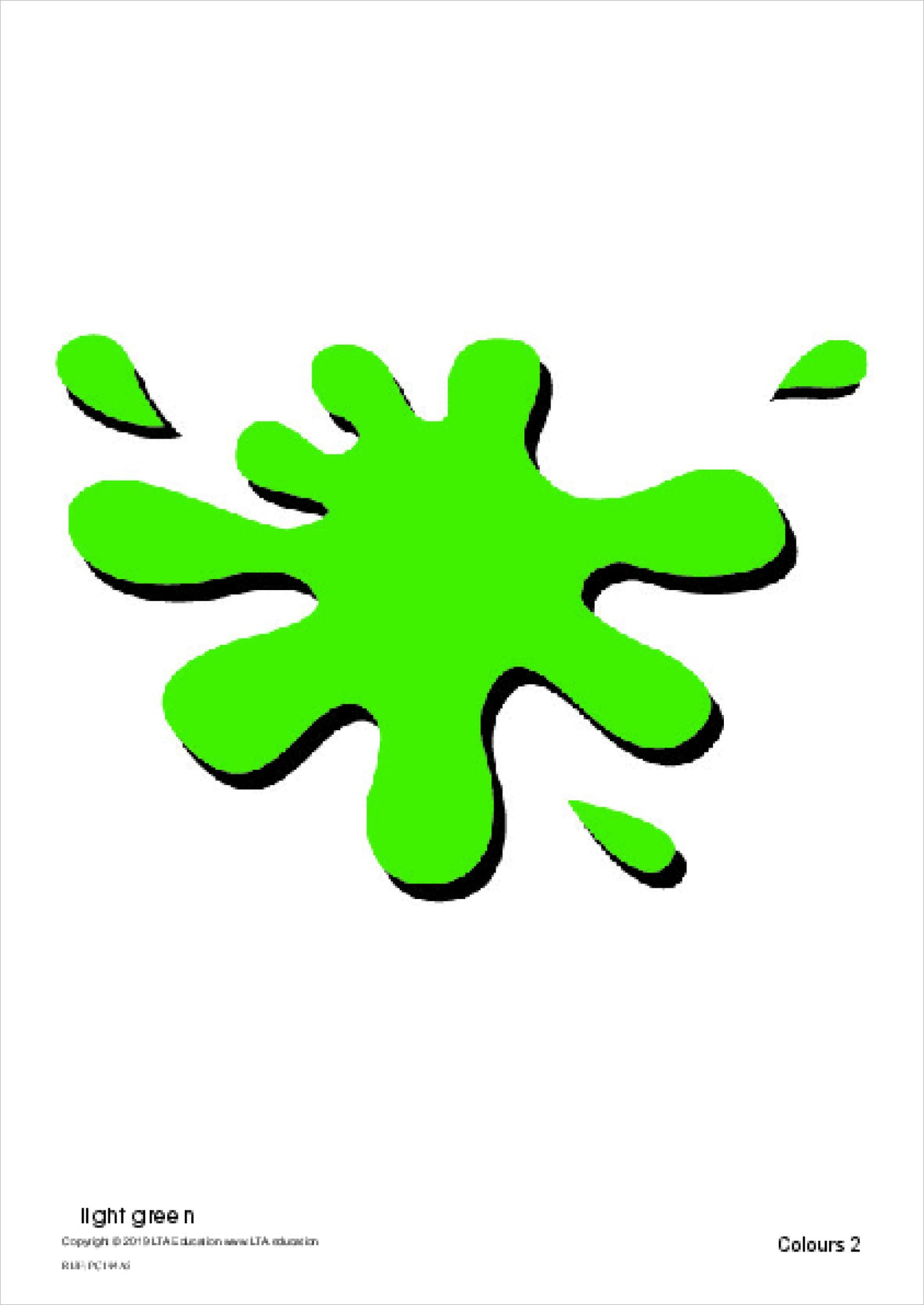 'Colours 2' Picture Cards