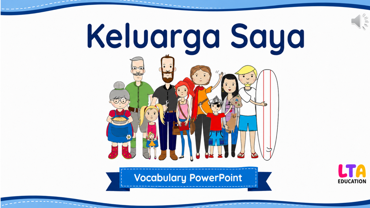 The Family Vocabulary PowerPoint