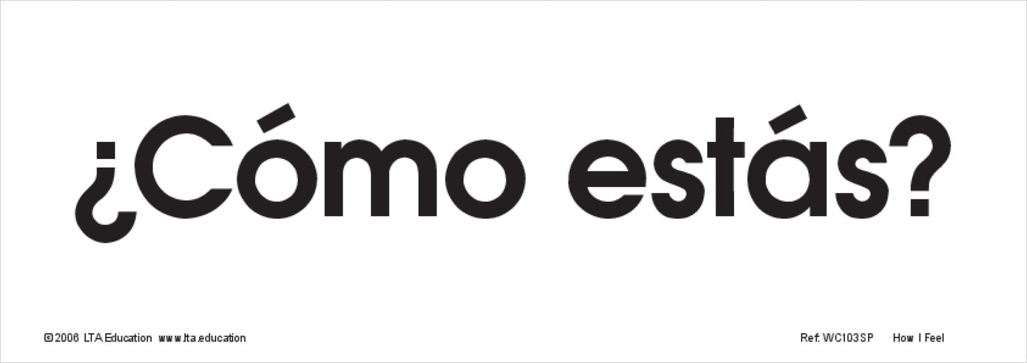 How I Feel Word Cards