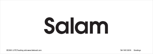 Greetings Word Cards