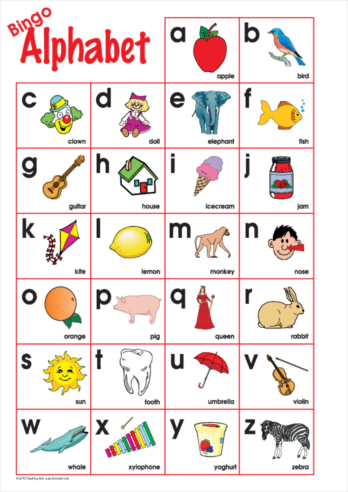 The Alphabet Bingo Game