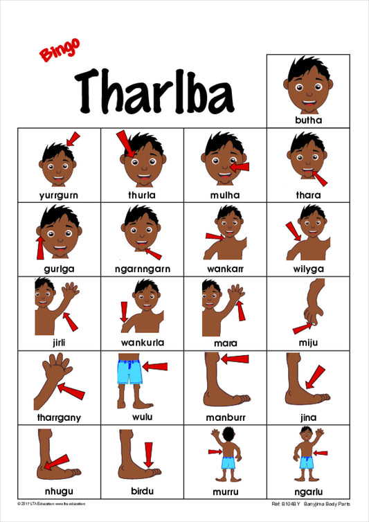 'The Body' Bingo Game