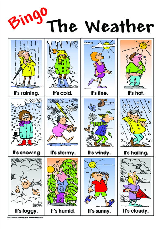 The Weather Bingo Game