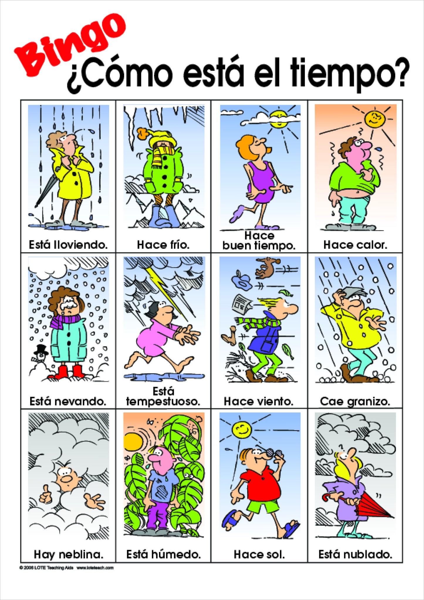 The Weather Bingo Game