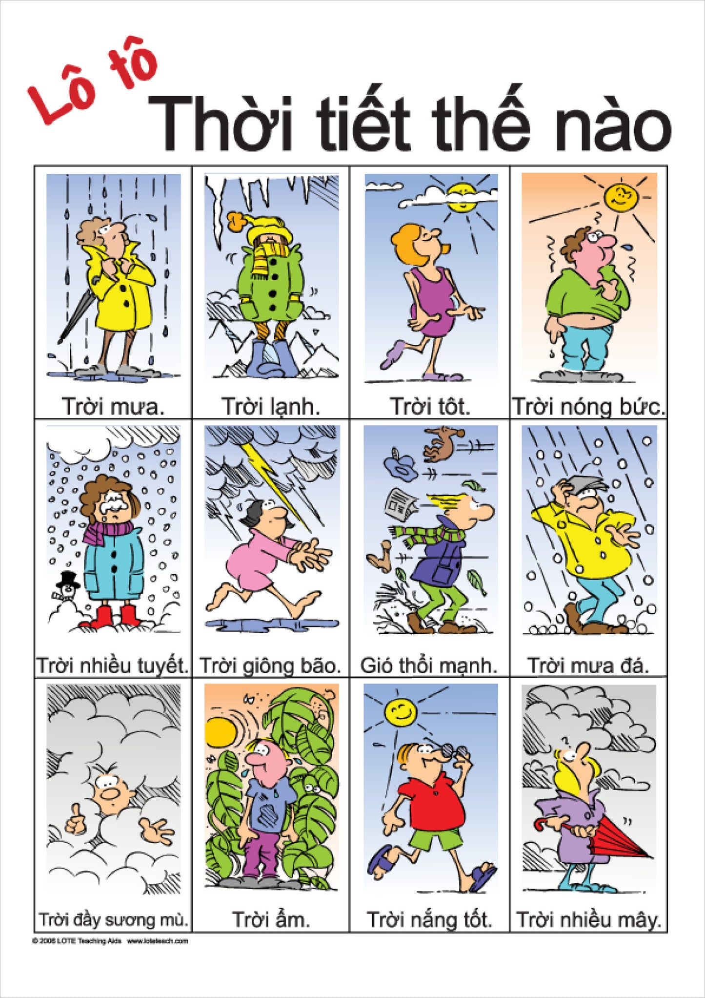 The Weather Bingo Game