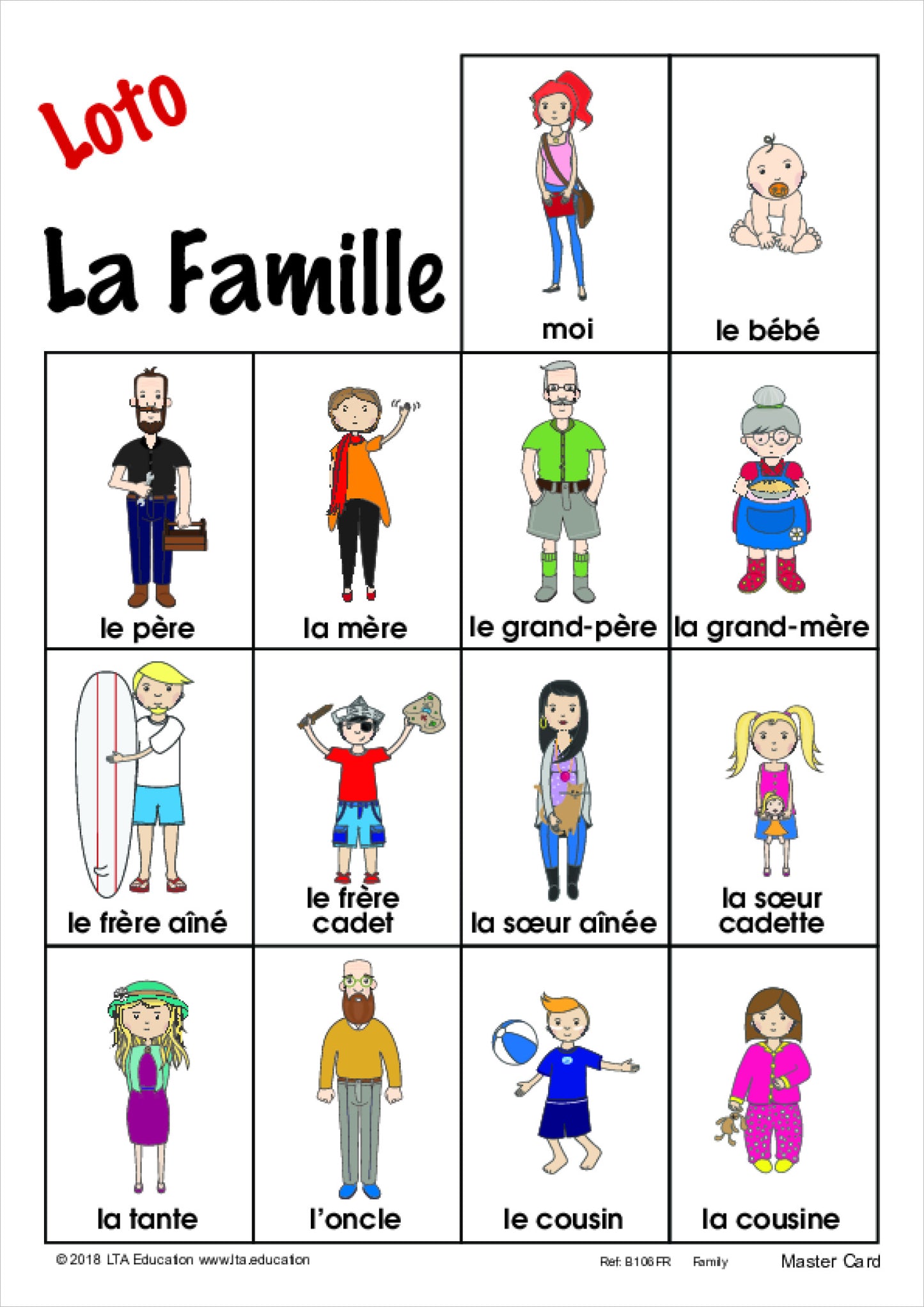 The Family Bingo Game