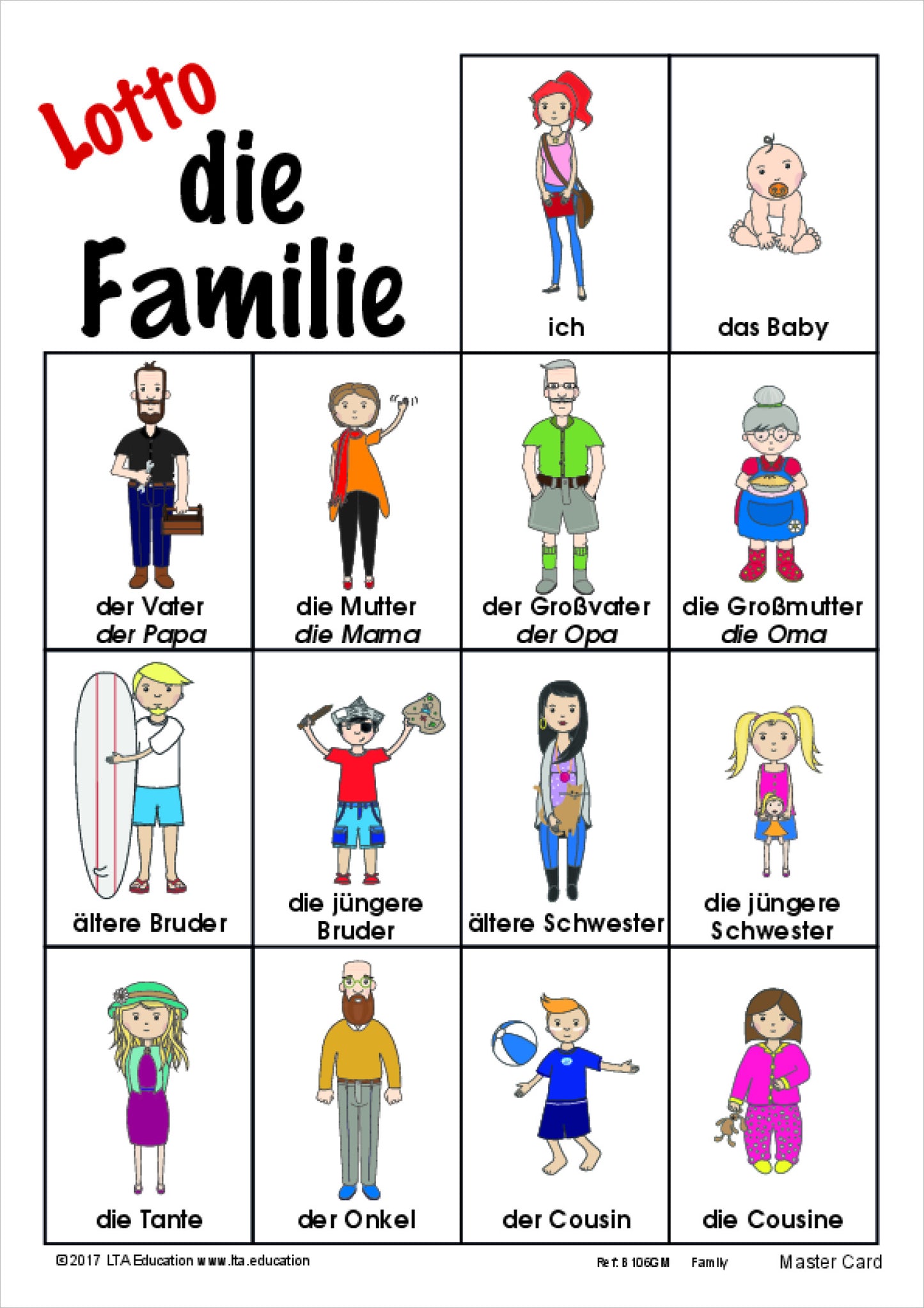 The Family Bingo Game