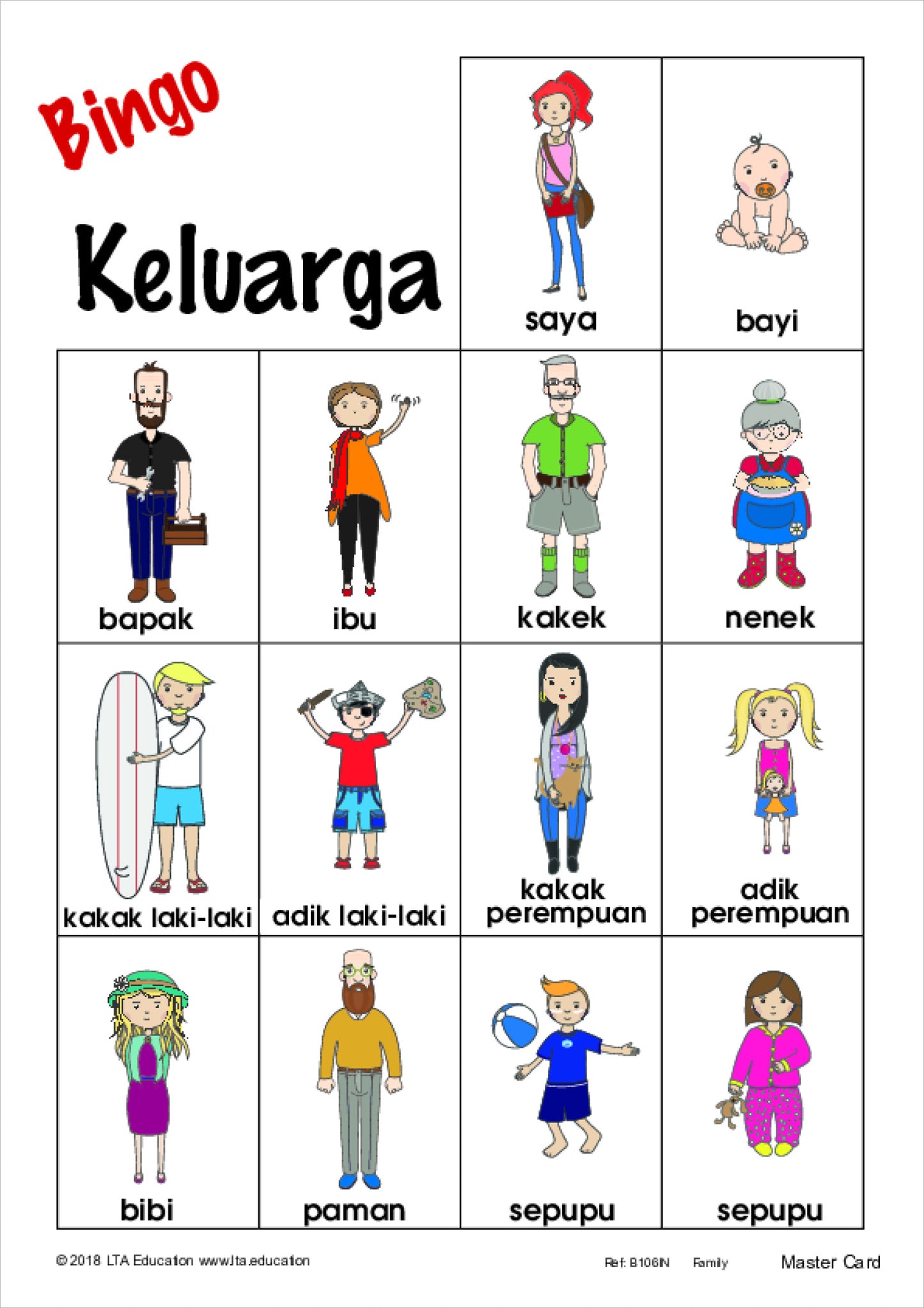 The Family Bingo Game