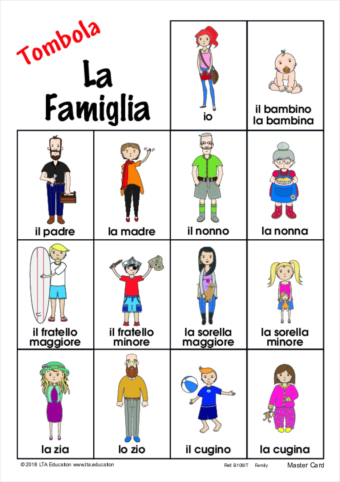 The Family Bingo Game