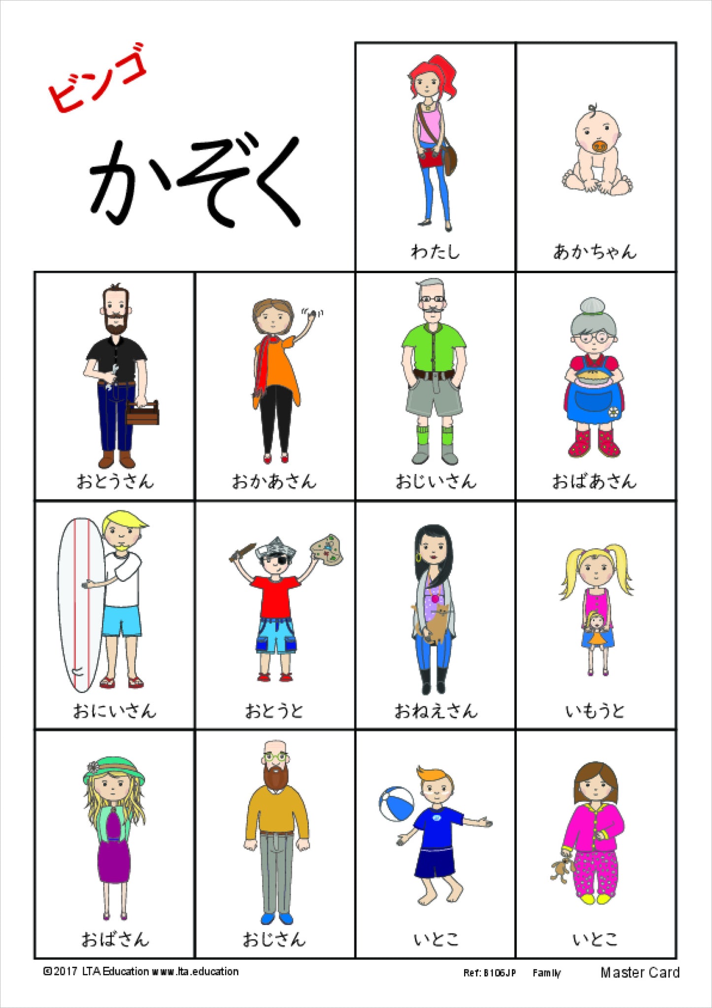 The Family Bingo Game