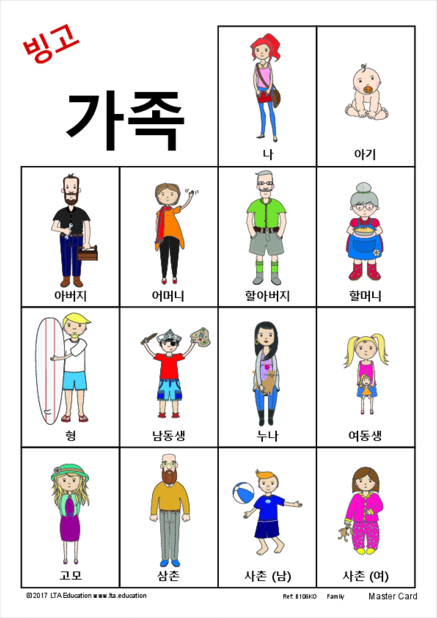 The Family Bingo Game