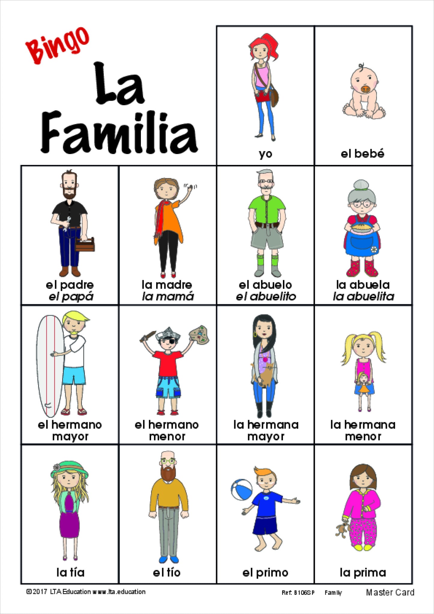 The Family Bingo Game