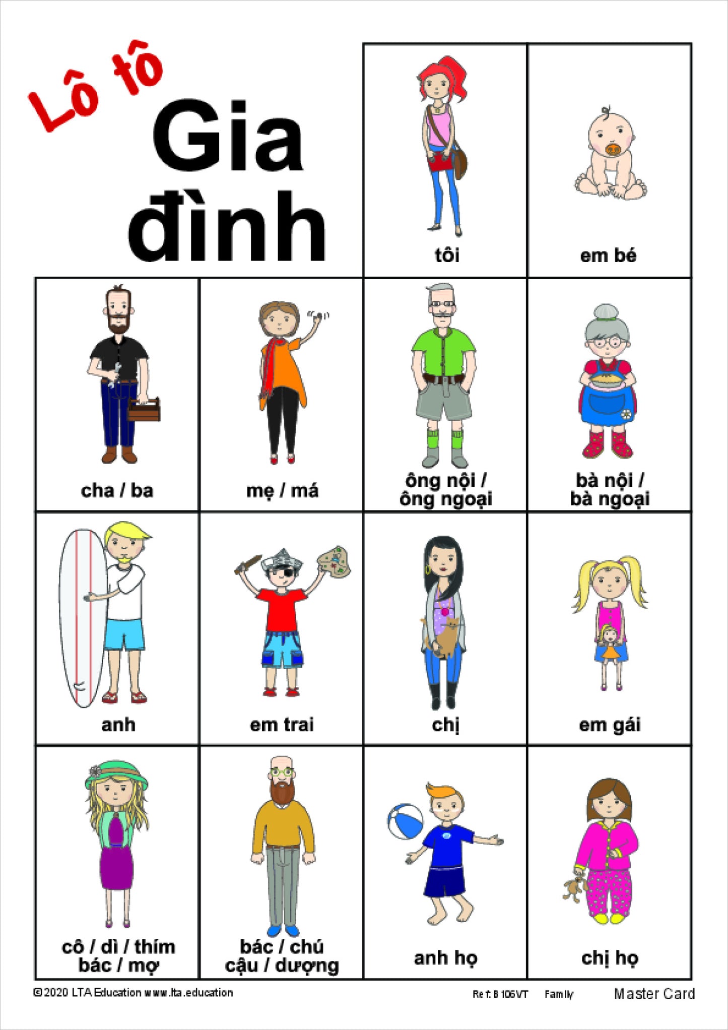 The Family Bingo Game