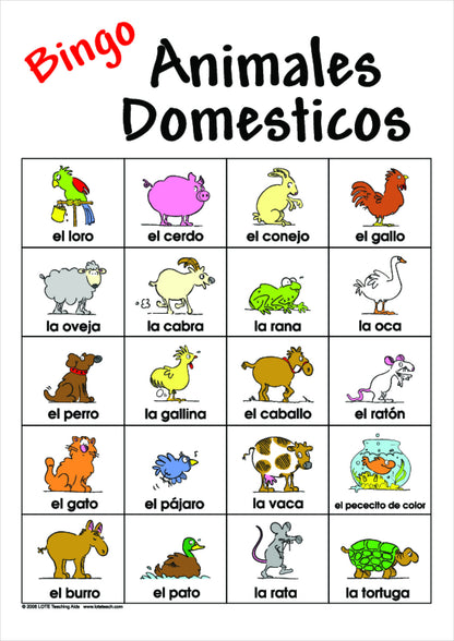 Pets Bingo Game