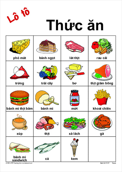 Food Bingo Game