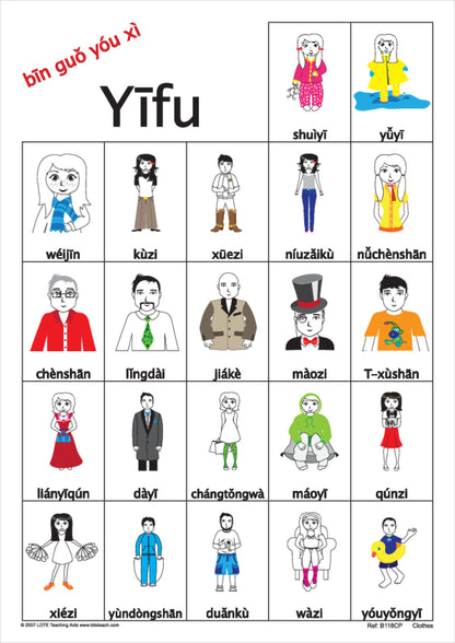 Clothes Bingo Game