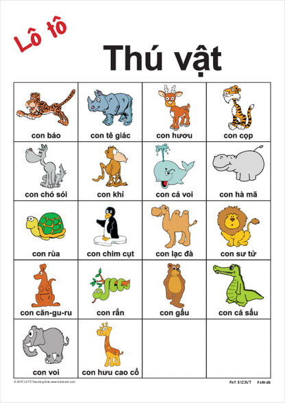 Animals Bingo Game