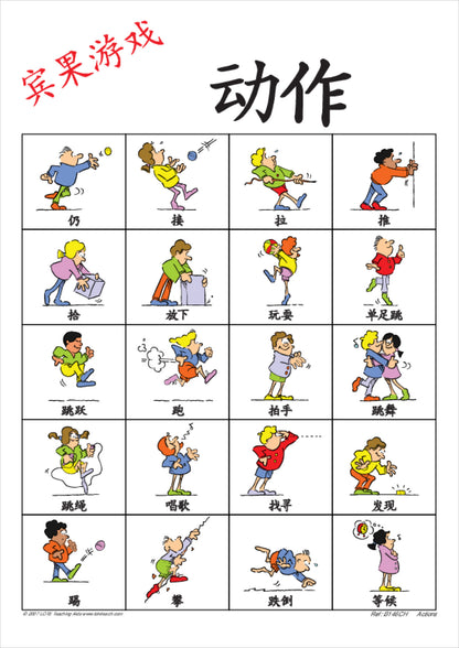 Actions Bingo Game