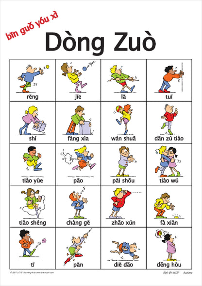 Actions Bingo Game
