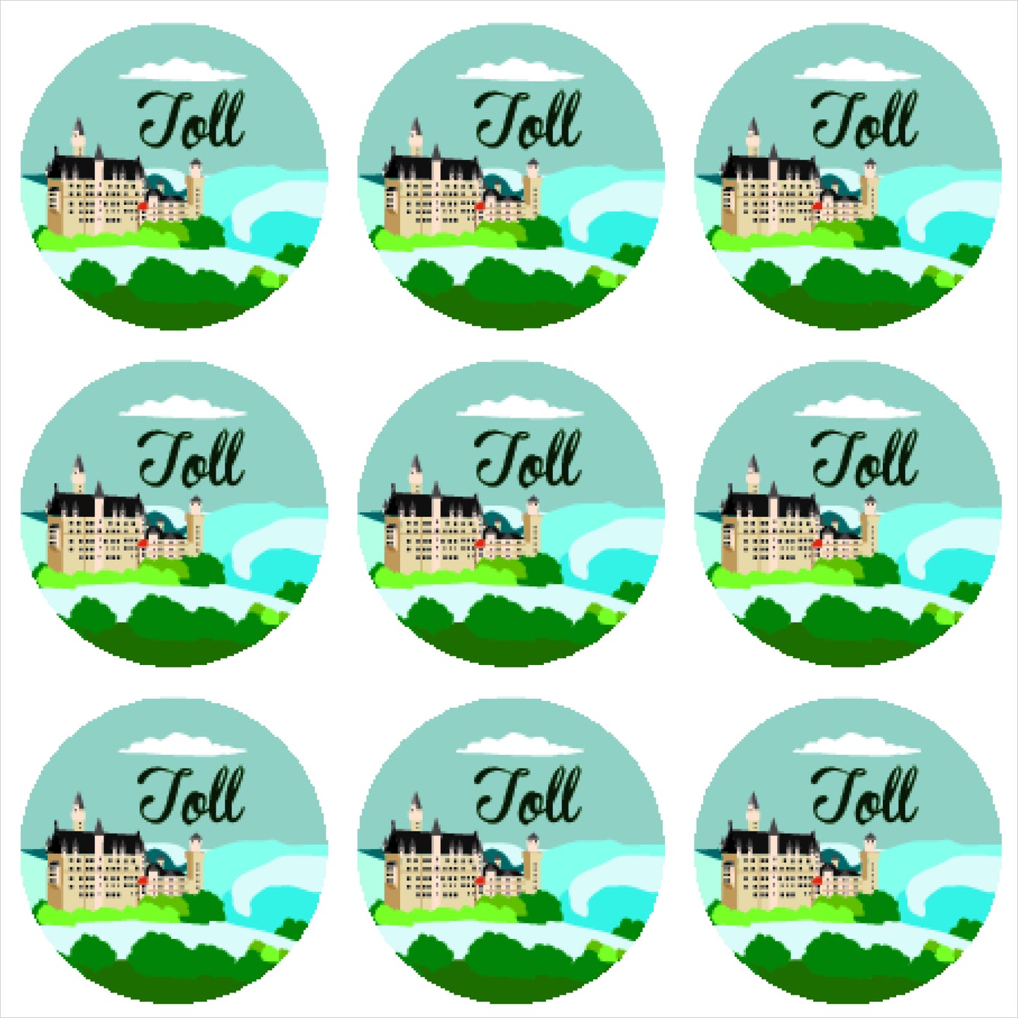 Country Scene Badge