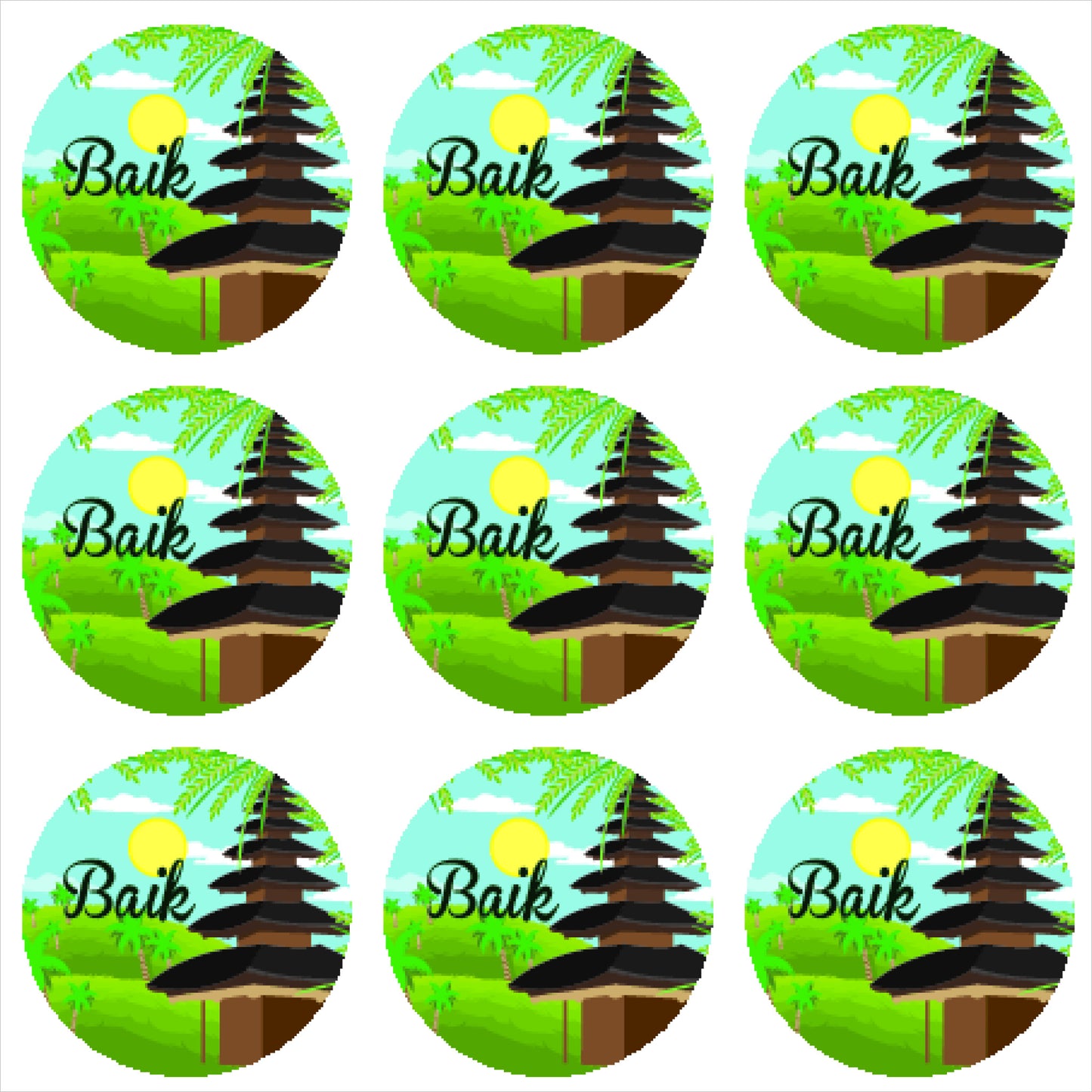 Country Scene Badge