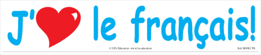 French 'I Love...' Bookmark