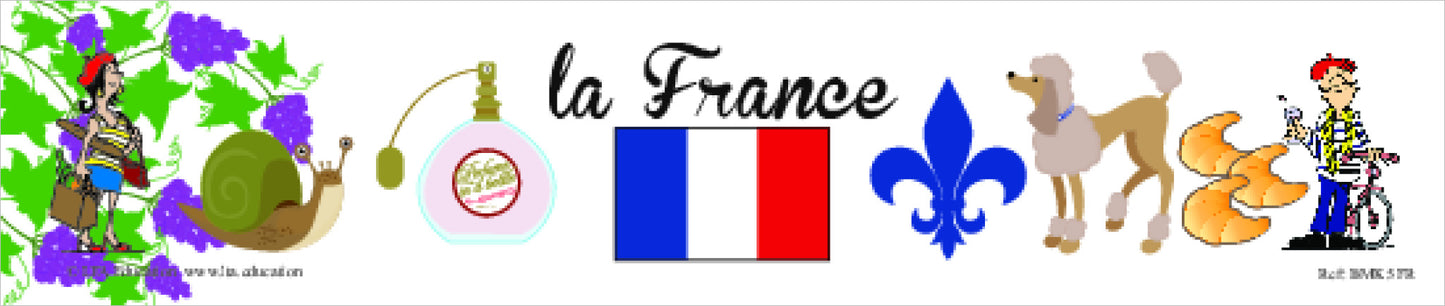 Country Icon Bookmark 5 Pack