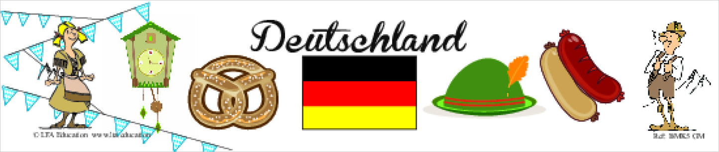 Country Icon Bookmark 5 Pack