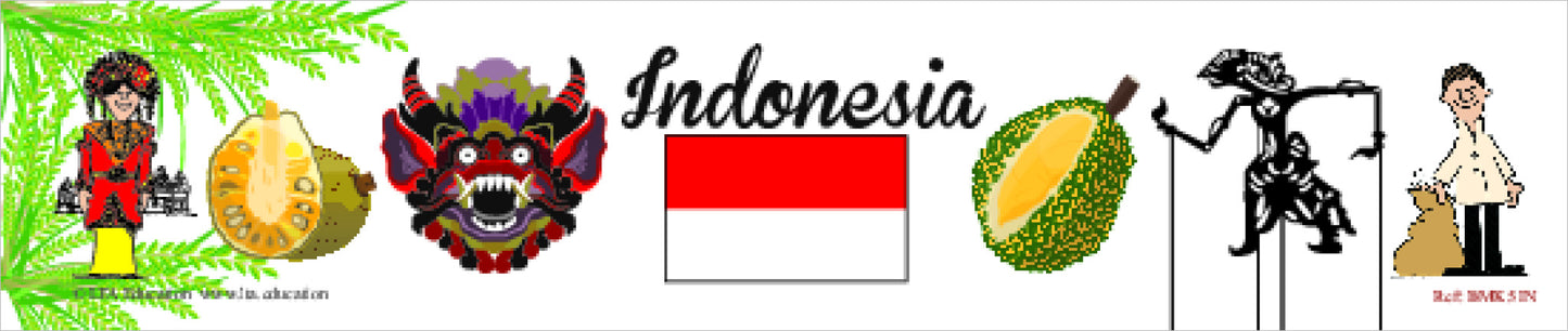 Country Icon Bookmark 5 Pack