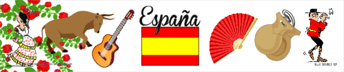 Country Icon Bookmark 5 Pack