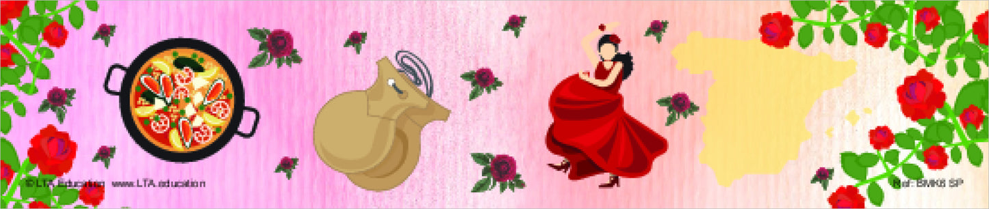 Country Icon Bookmark 6 Pack