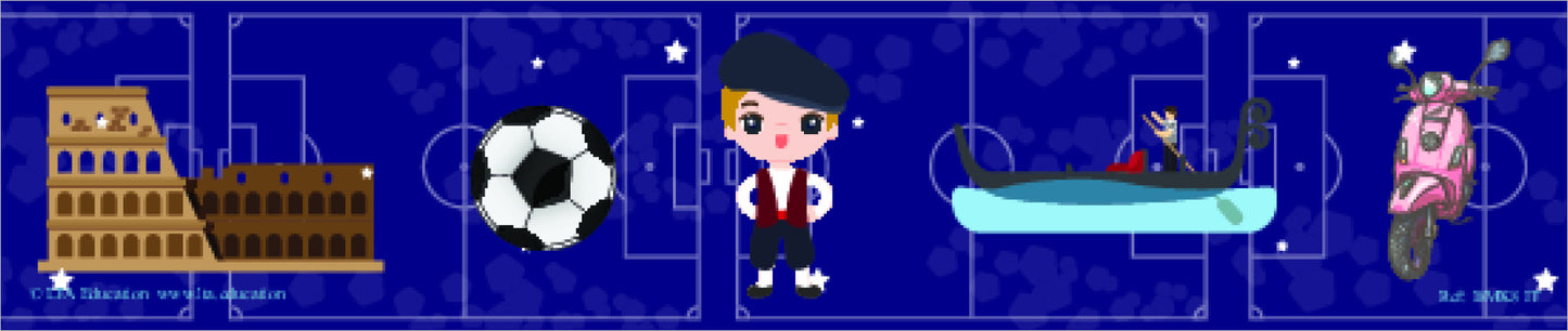 Country Icon Bookmark 8 Pack