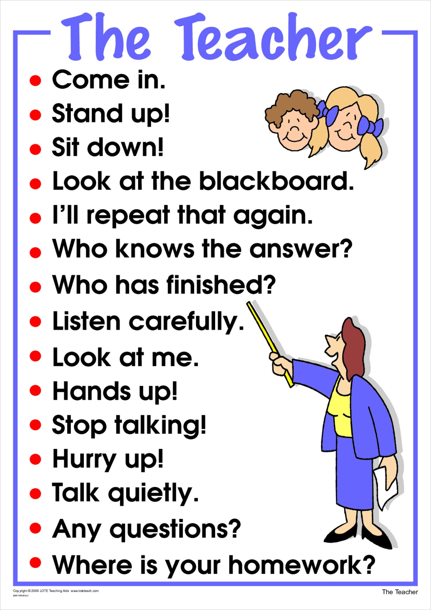 'The Teacher' Chart