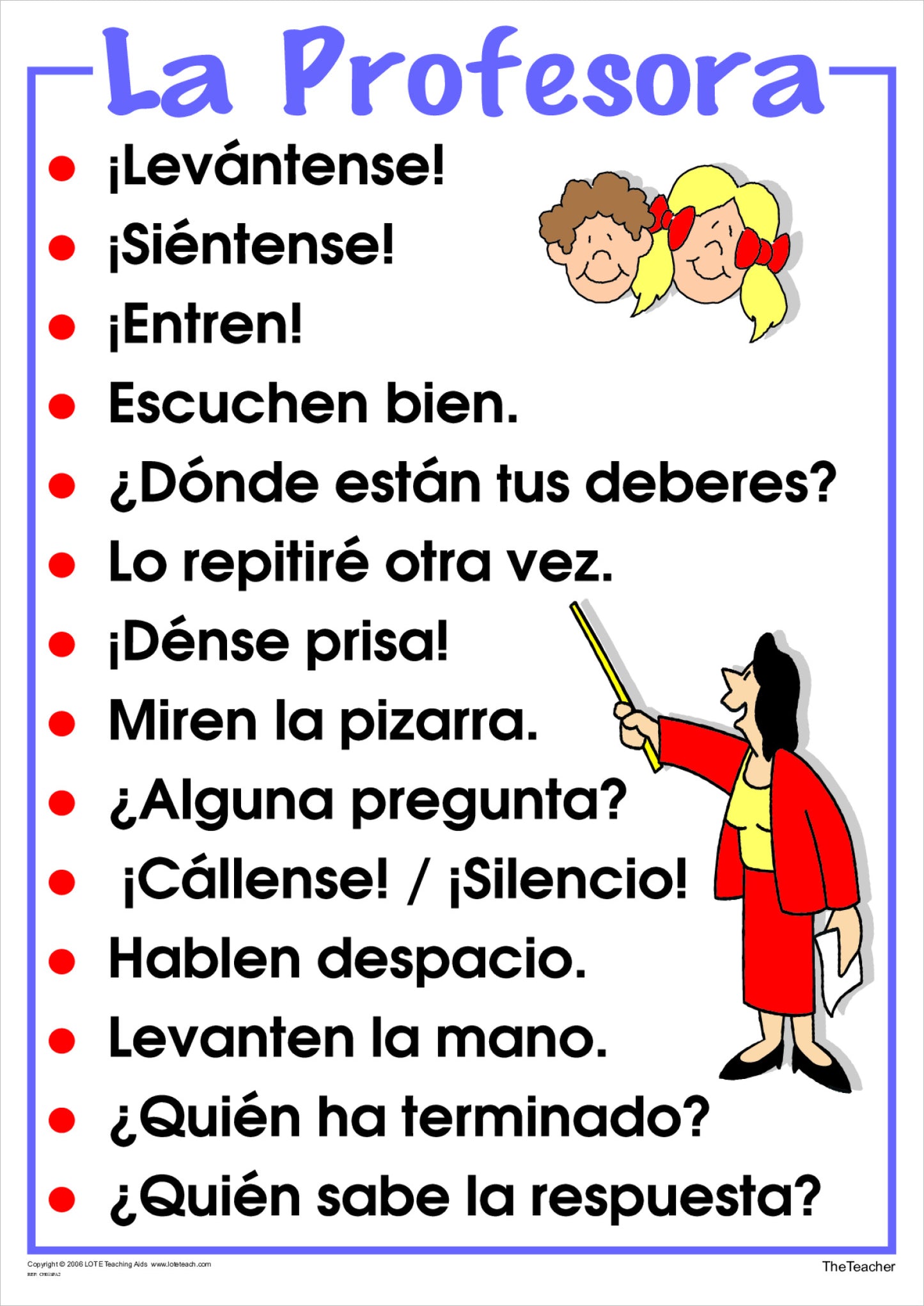 'The Teacher' Chart