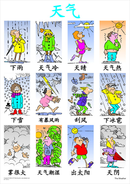 The Weather Vocabulary Chart