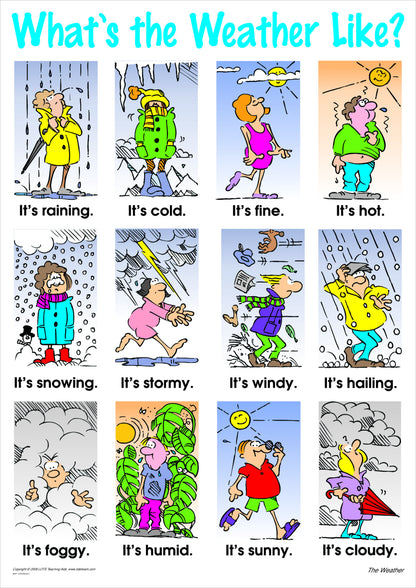 The Weather Vocabulary Chart
