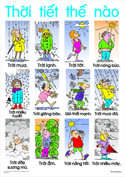 The Weather Vocabulary Chart