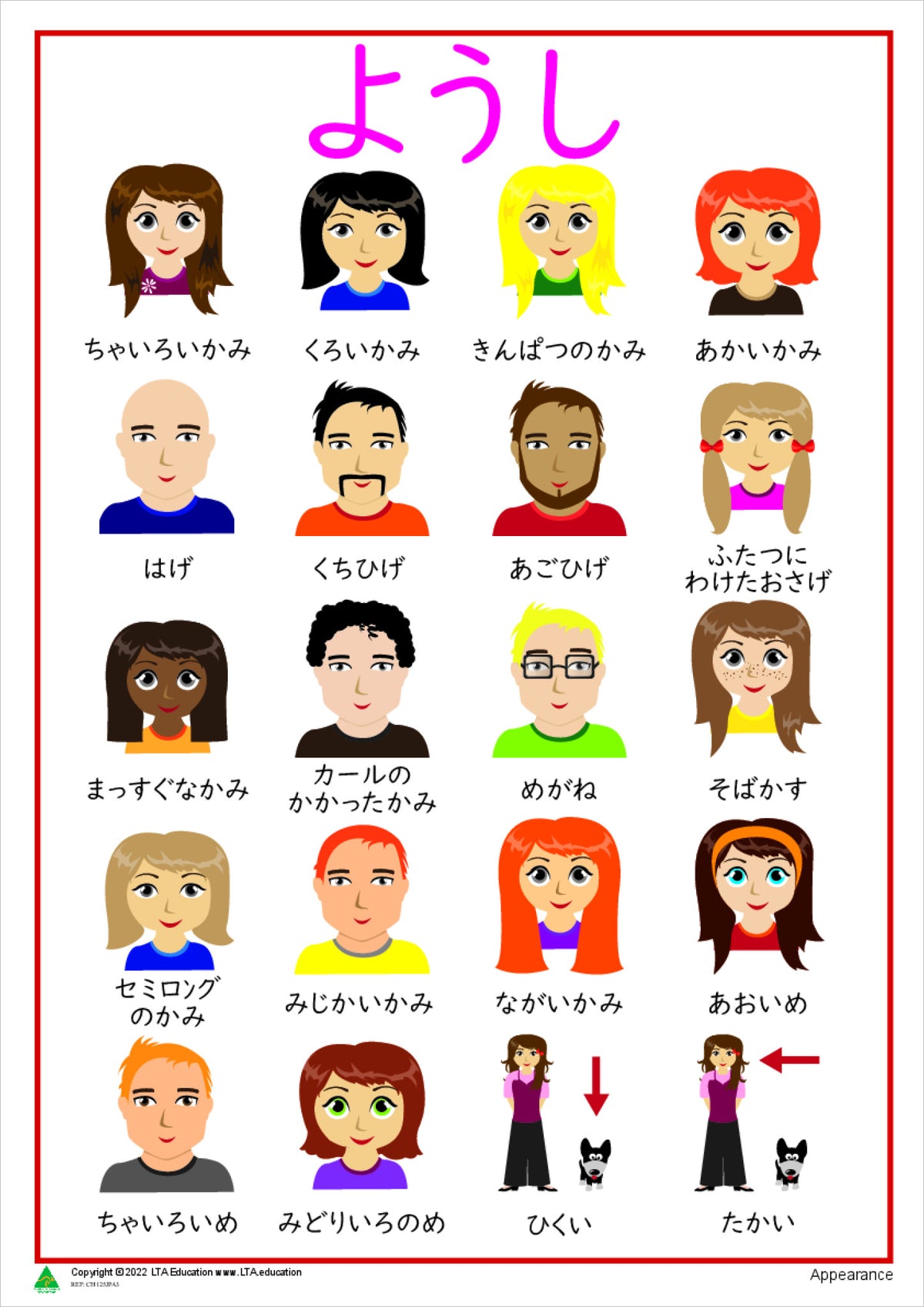 Language Appearances Appearance Chart | Language Learning – LTA Education